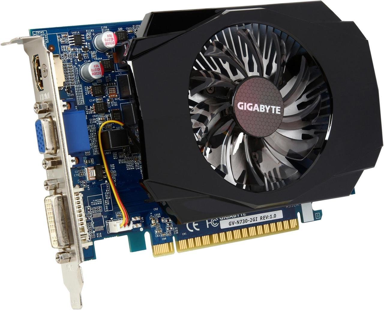 GIGABYTE Ultra Durable 2 Series GeForce GT 730 2GB DDR3 128Bit Video Graphics Card - mbatraders (3)