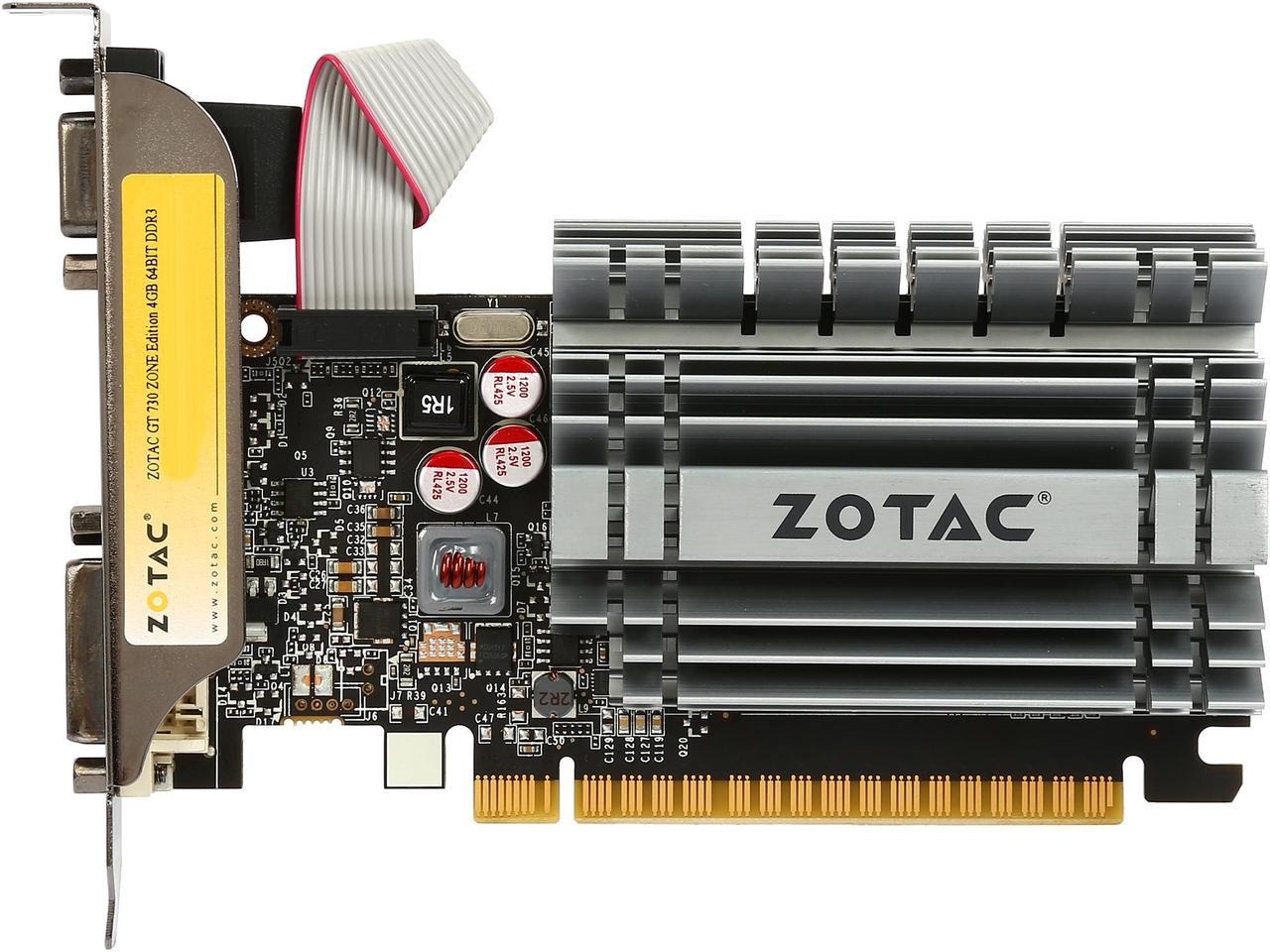 ZOTAC GeForce GT 730 4GB DDR3 64Bit PCI Express 2.0 Zone Edition Video Graphics Card - mbatraders (1)