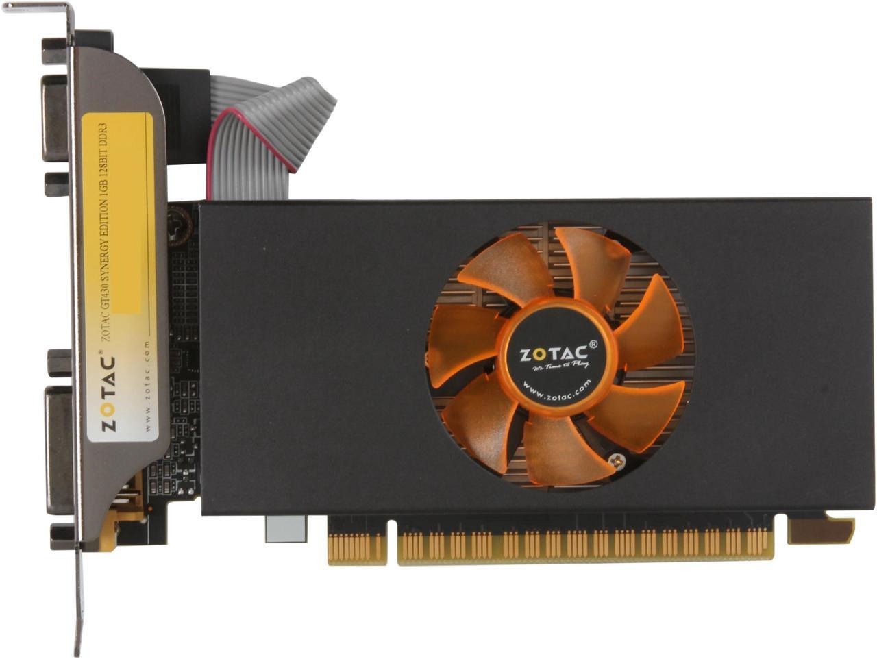 Zotac GeForce GT 430 (Fermi) 1GB DDR3 PCI Express 2.0 x16 Low Profile Ready Video Graphics Card - mbatraders (1)