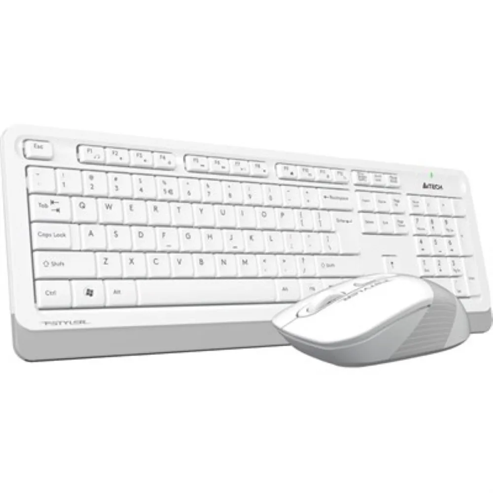 Best Price A4Tech Fstyler FG1010S 2.4G Power-Saving Wireless Desktop Set White In Pakistan - mbatraders (1)