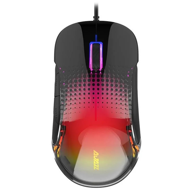 Best Price AJAZZ AJ358 Lightweight RGB Gaming Mouse Black In Pakistan - mbatraders (1)