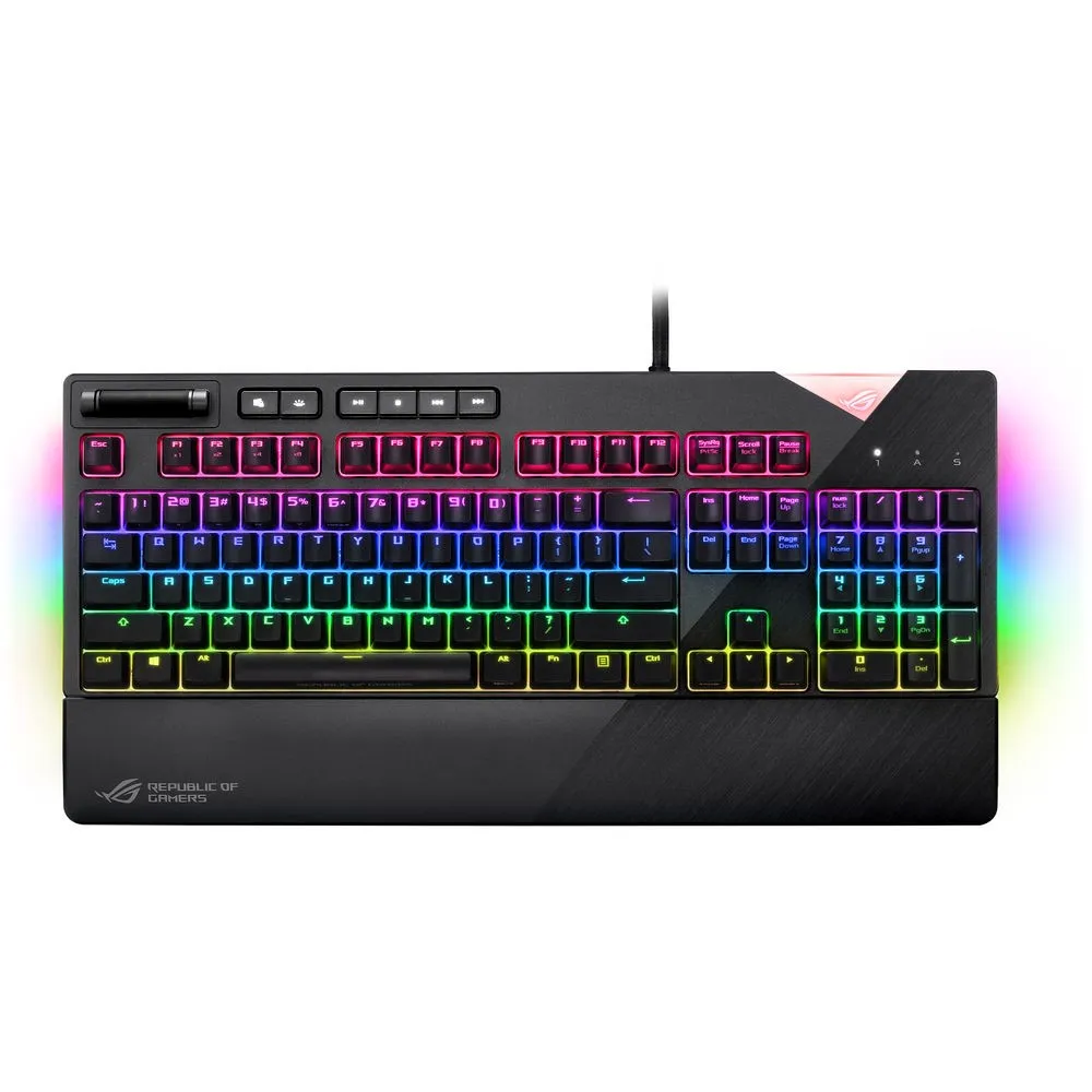 Best Price Asus XA01 Rog Strix Flare RGB Gaming PC Keyboard In Pakistan - mbatraders (1)