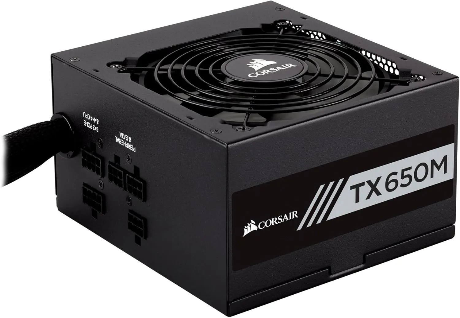 Best Price CORSAIR TXM Series TX650M 650 Watt 80+ Gold Certified Semi Modular Power Supply In Pakistan - mbatraders (1)