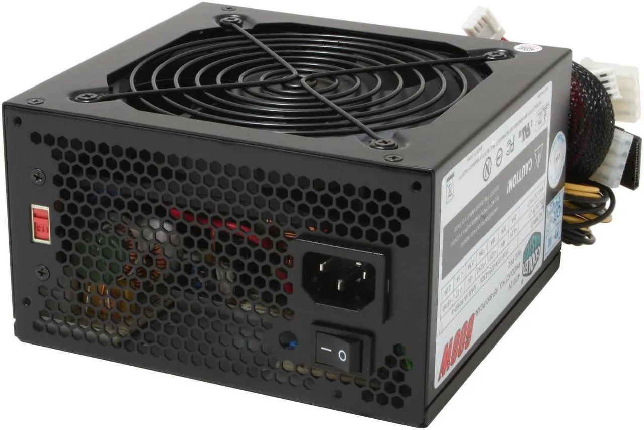 Best Price Cooler Master eXtreme Power RP-600-PCAR 600W ATX 12V V2.01 PSU Power Supply In Pakistan - mbatraders (1)
