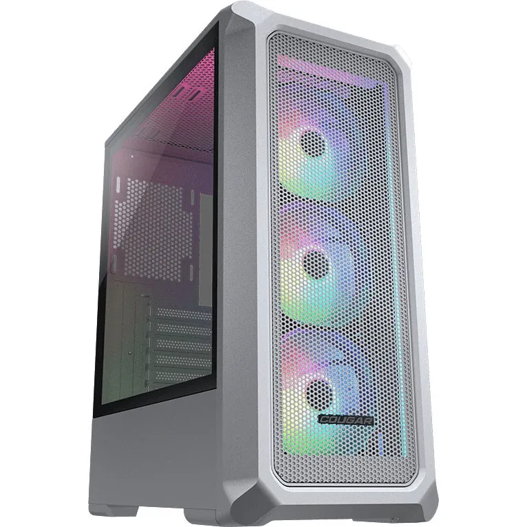 Best Price Cougar Archon 2 Mesh RGB Mid-Tower Gaming PC Case (White) In Pakistan - mbatraders (1)