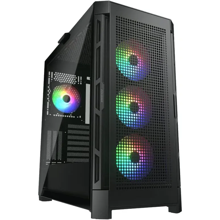 Best Price Cougar DUOFACE PRO RGB Gaming Mid Tower PC Case (Black) In Pakistan - mbatraders (1)