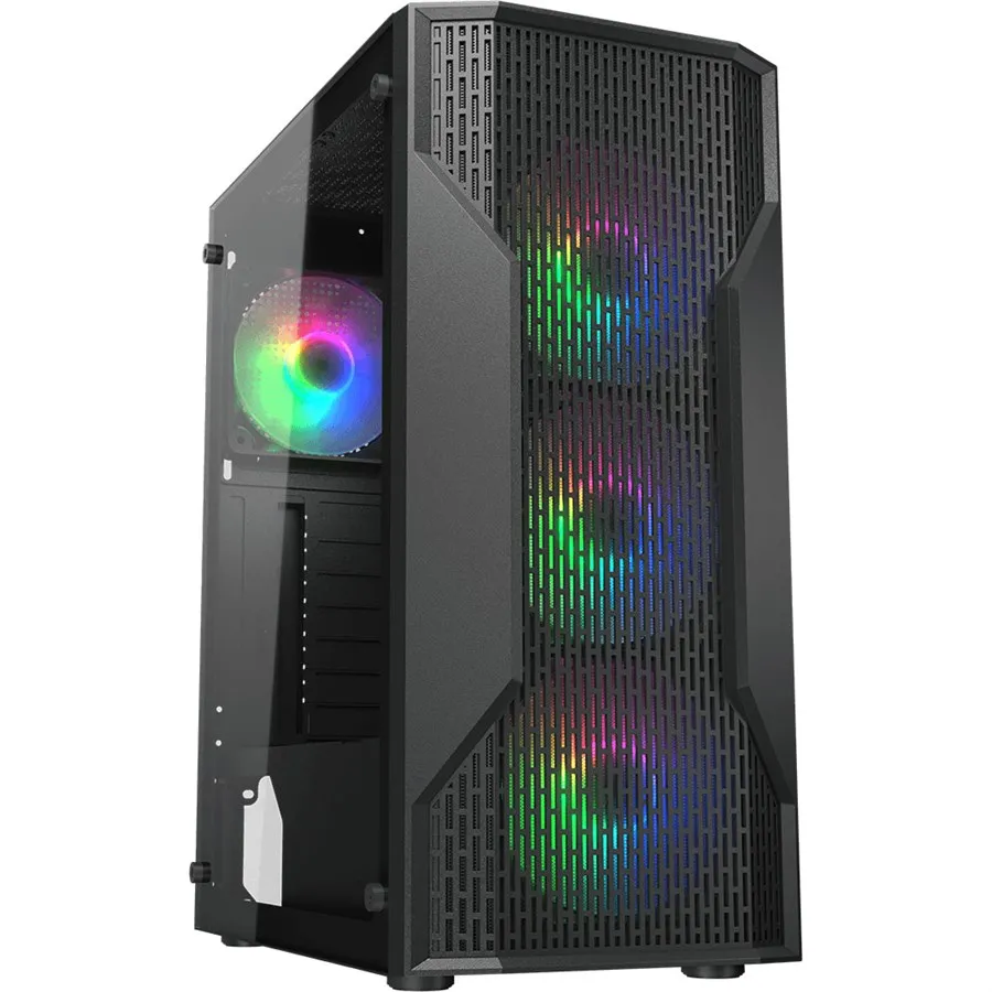 Best Price Cougar MX110 RGB Mid-Tower ATX Gaming PC Case In Pakistan - mbatraders (1)