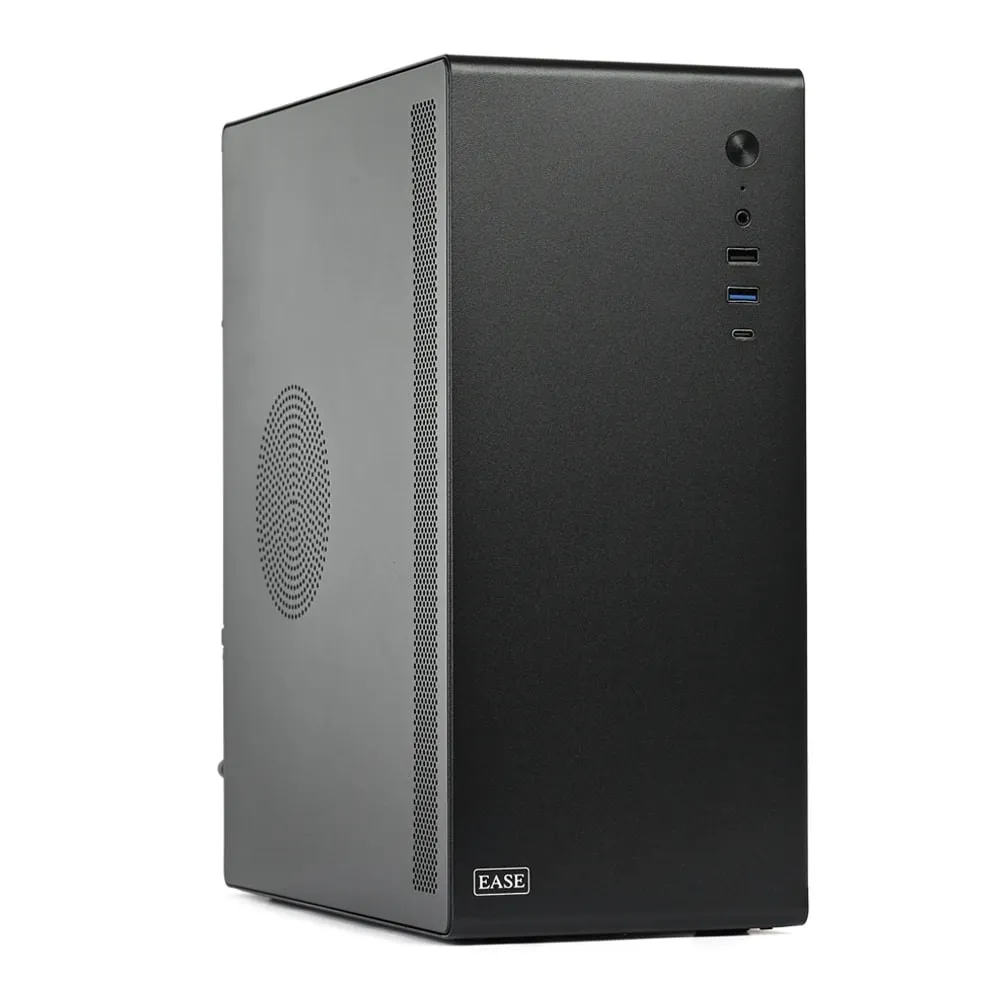 Best Price Ease EOC250W Mini-Tower Micro ATX Gaming PC Case with PSU In Pakistan - mbatraders (1)