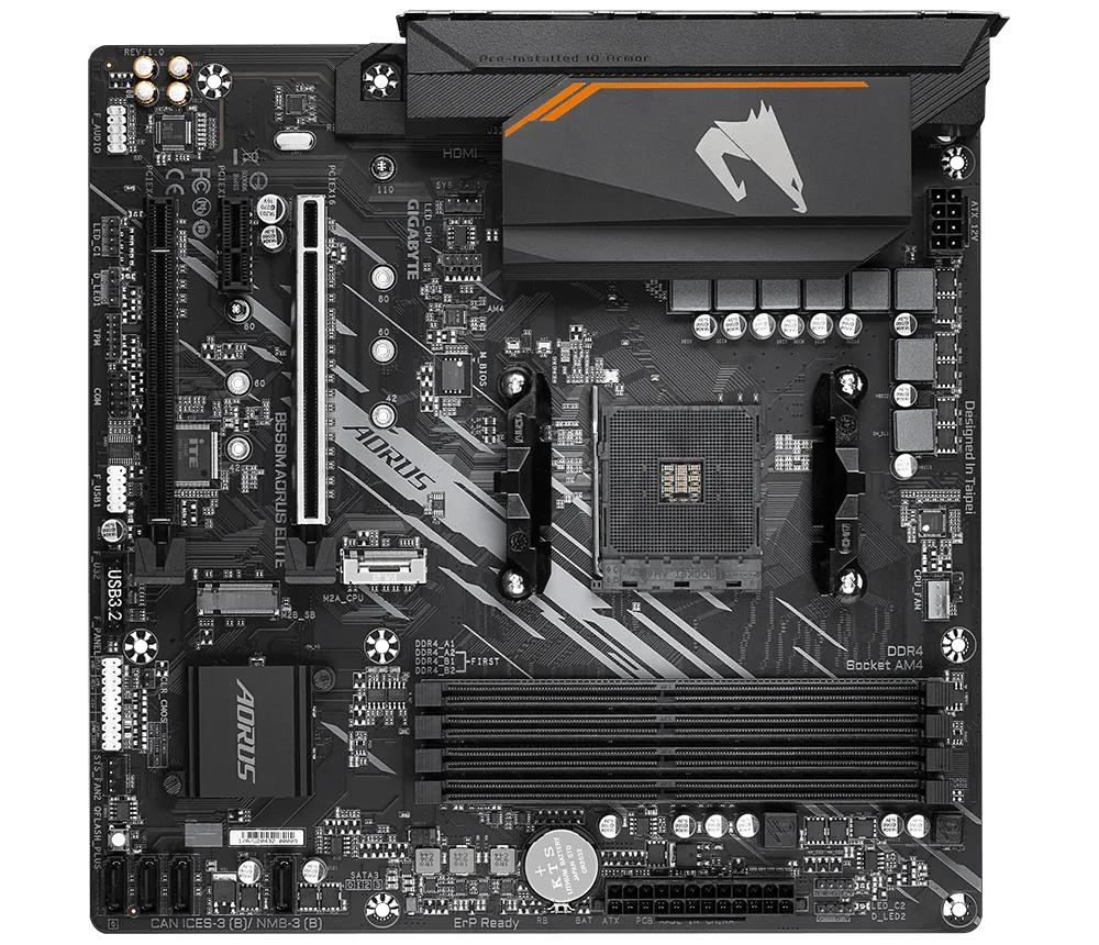 Best Price Gigabyte B550M AORUS ELITE Gaming Motherboard In Pakistan - mbatraders (1)