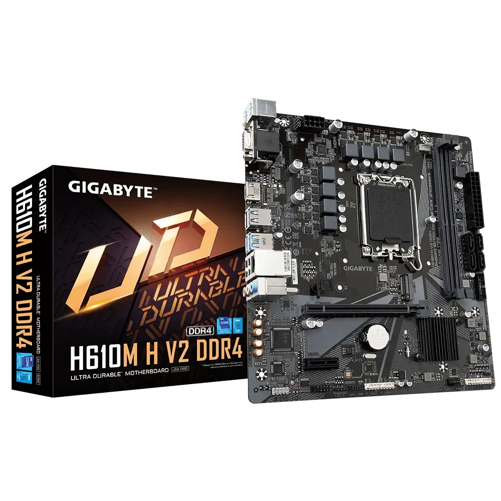 Best Price Gigabyte H610M H V2 DDR4 14th Gen Gaming Motherboard In Pakistan - mbatraders (1)