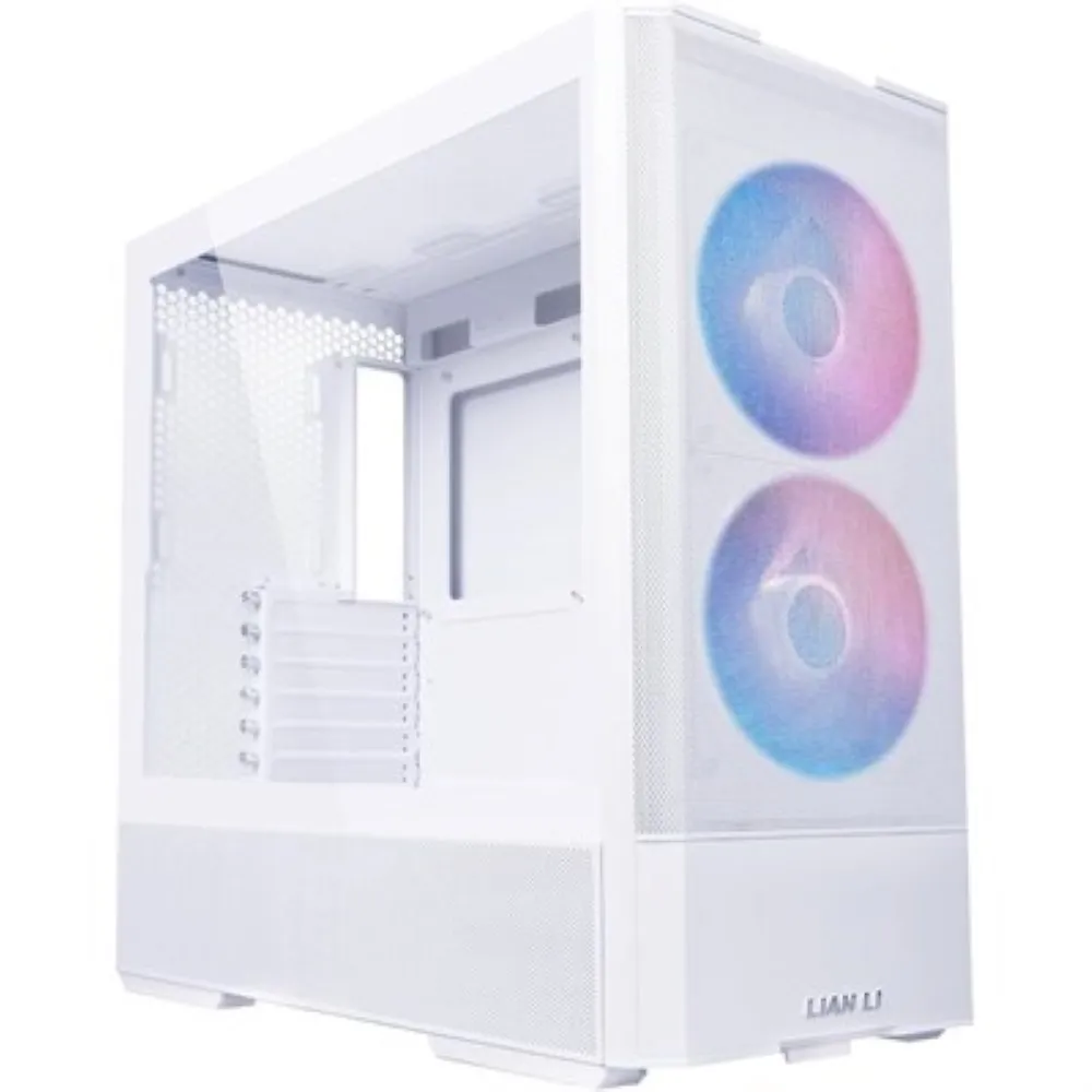 Best Price LIAN LI LANCOOL 207 Compact ATX RGB Gaming PC Case (White) In Pakistan - mbatraders (1)