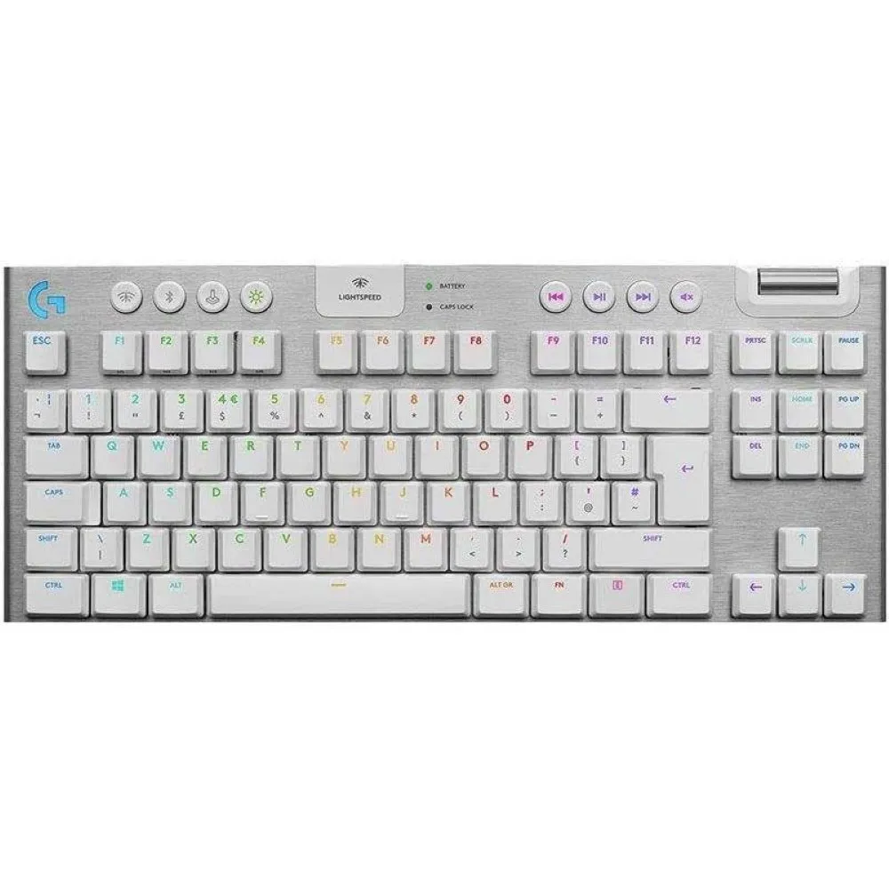 Best Price Logitech G G915 TKL Tactile LIGHTSPEED Wireless RGB Mechanical Gaming Keyboard White In Pakistan - MBATRADERS (1)