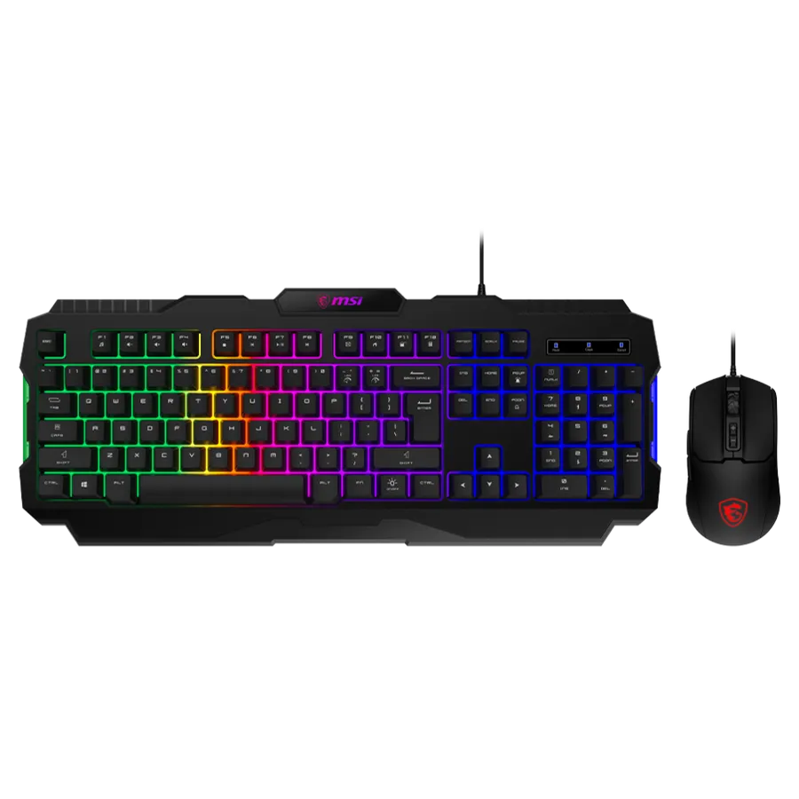Best Price MSI Forge GK100 Combo Gaming RGB Keyboard & Mouse Set In Pakistan - mbatraders (2)