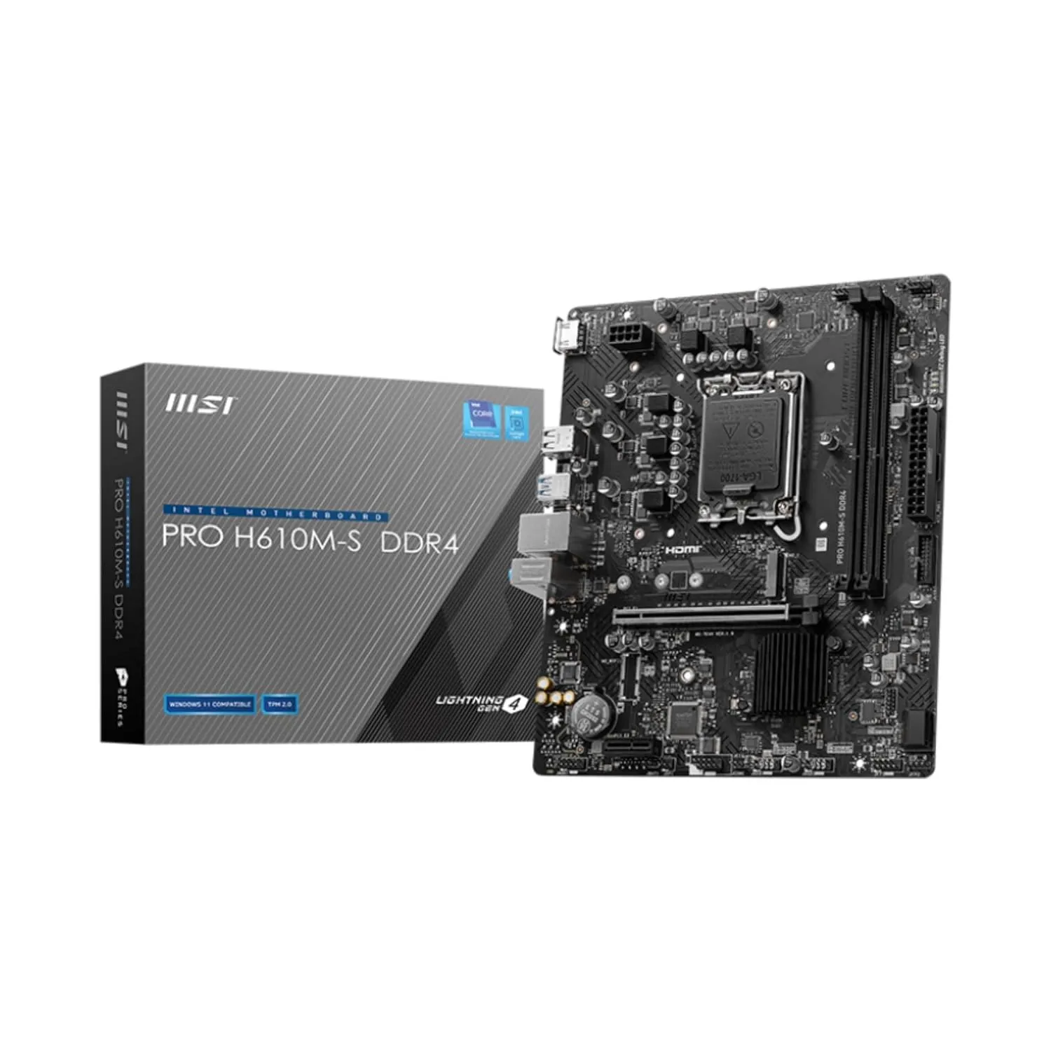 Best Price MSI PRO H610M-S DDR4 14th Gen Gaming Motherboard In Pakistan - mbatraders (1)