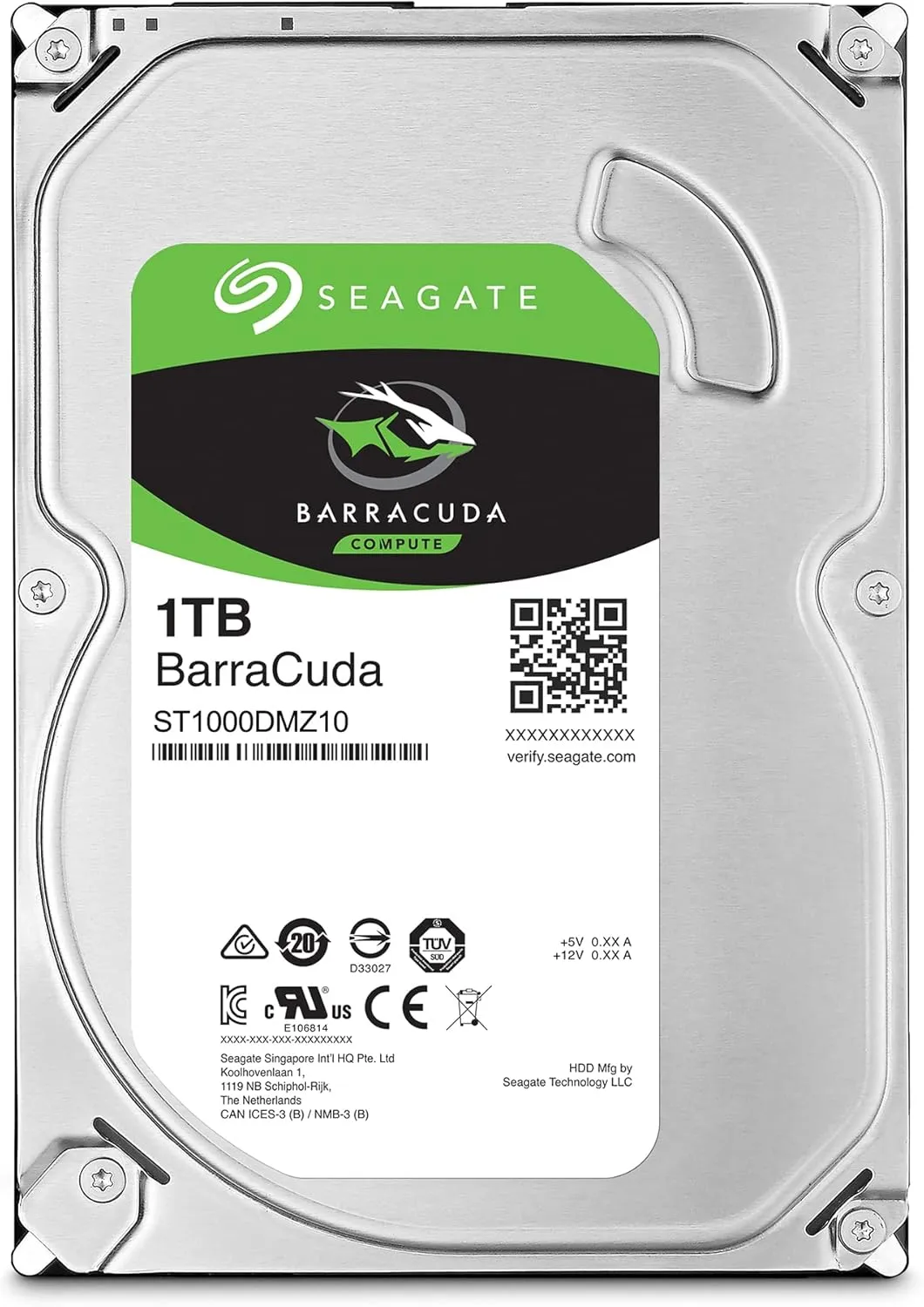 Best Price Seagate BarraCuda 1TB 3.5 Inch SATA 6 Gbs 7200 RPM 64MB Cache Desktop PC Internal Hard Drive In Pakistan - mbatraders (1)