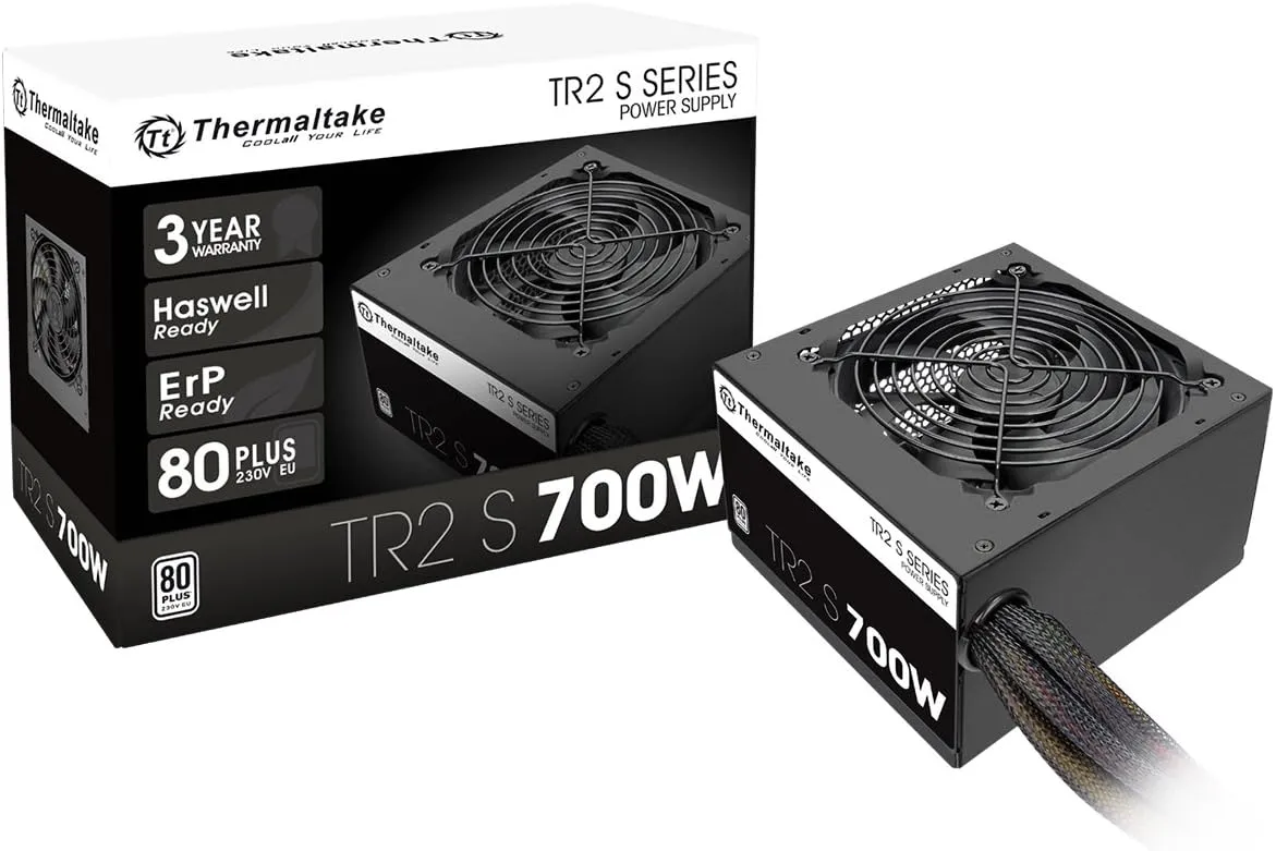 Best Price ThermalTake TR2 S 700W 80PLUS 120MM Fan Gaming PC Power Supply PSU In Pakistan - mbatraders (1)