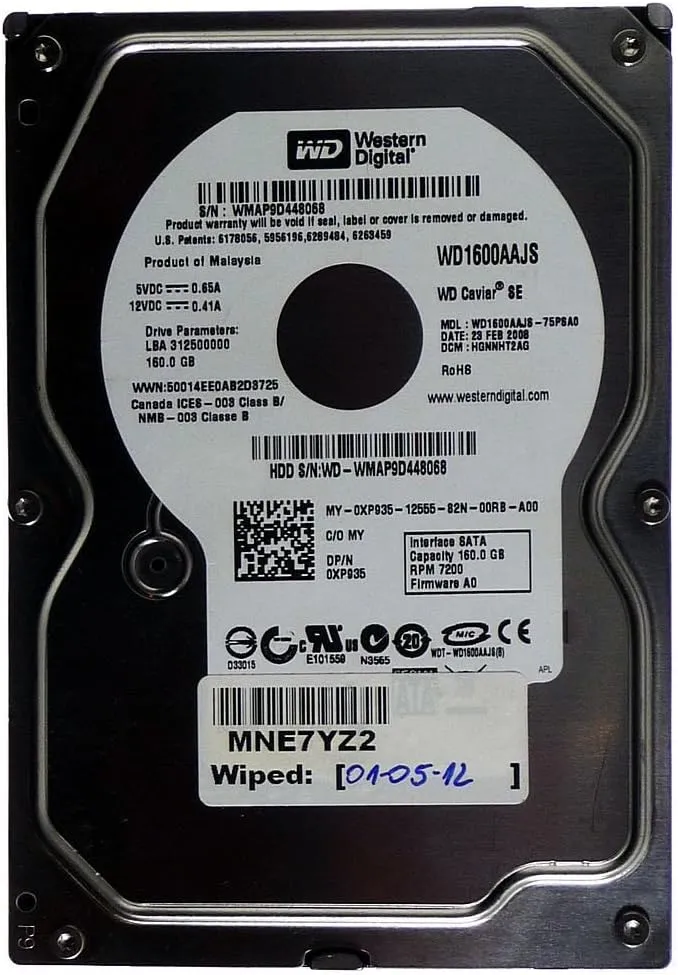 Best Price WD Blue 160GB 3.5 Inch 7200 RPM 8MB Cache Desktop Internal Hard Drive In Pakistan - mbatraders (1)