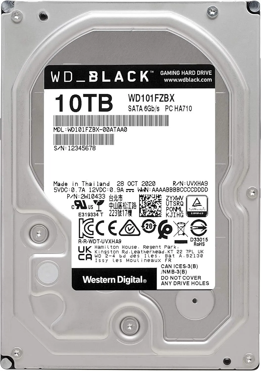 Best Price Western Digital, Seagate 10TB WD 7200 RPM SATA 6 Gbs 256 MB Cache 3.5 Internal Hard Drive HDD In Pakistan - mbatraders (1)