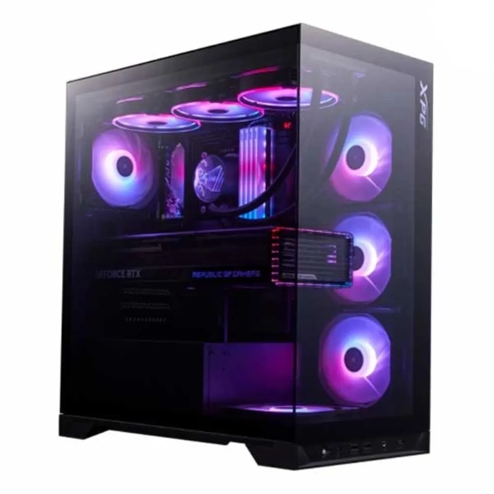 Best Price XPG Invader X BTF Mid-Tower ATX Gaming PC Case (Black) In Pakistan - mbatraders (1)