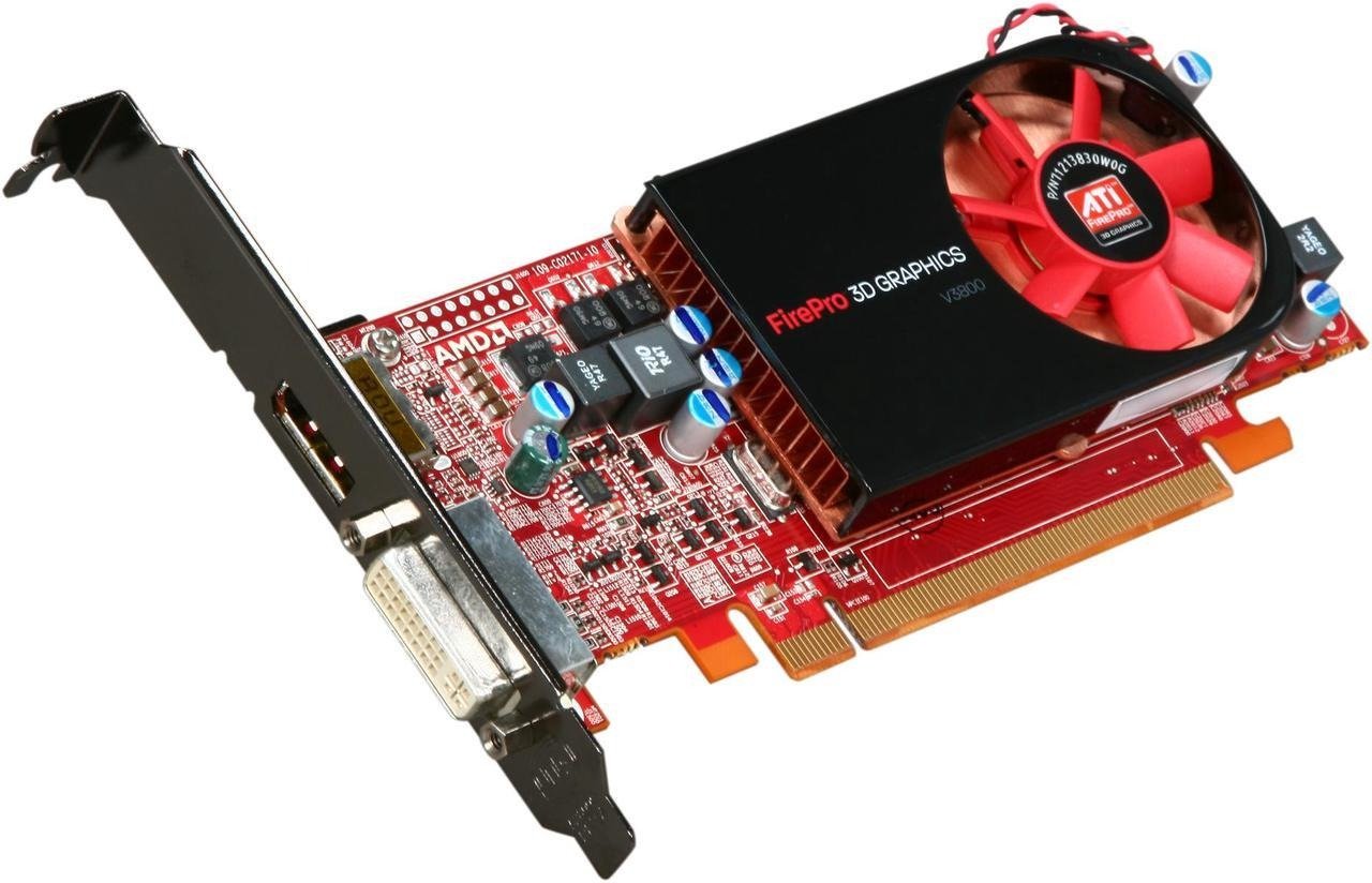 Buy at The Best Price AMD FirePro V3800 512MB 64-bit DDR3 PCI Express 2.0 x16 Workstation Video Graphics Card In Pakistan - mbatraders (3)