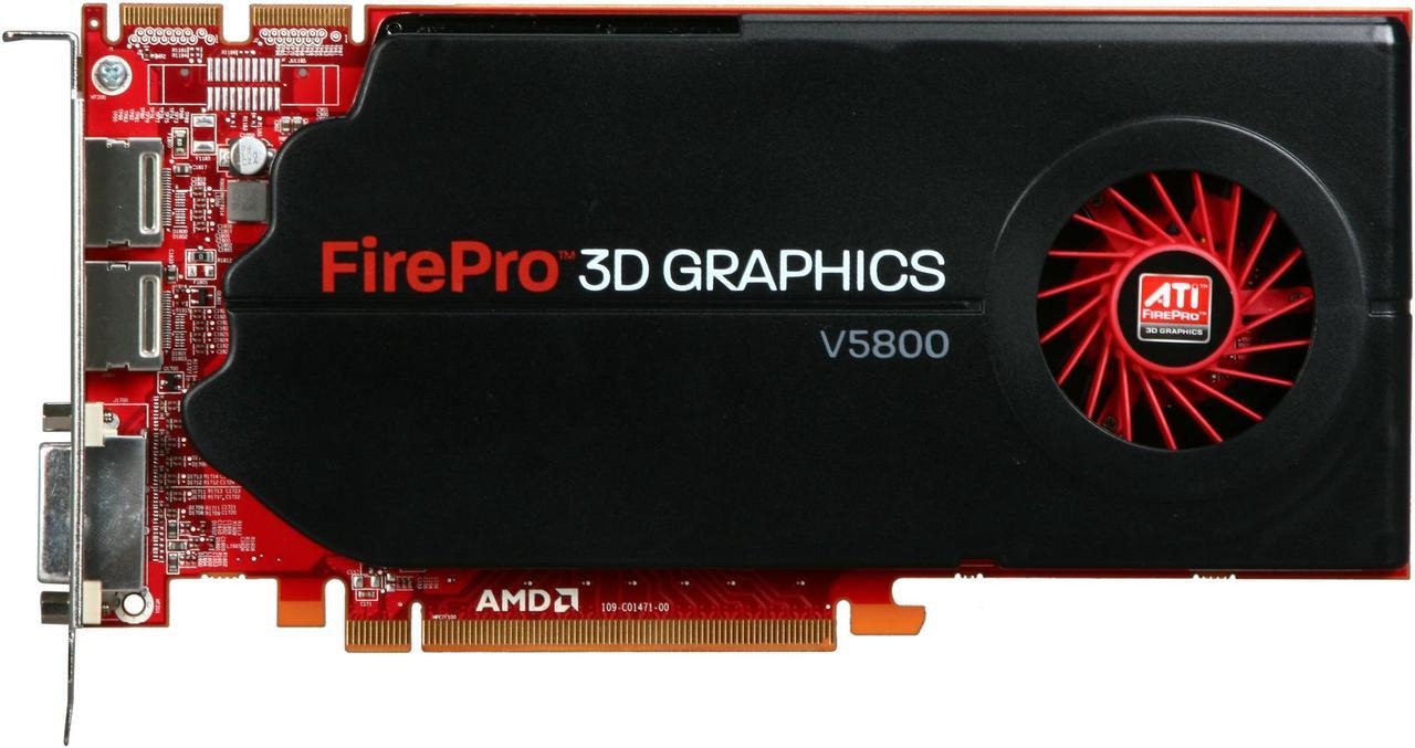 Buy at The Best Price AMD FirePro V5800 1GB 128-bit GDDR5 PCI Express 2.0 x16 CrossFire Supported Workstation Video Graphics Card In Pakistan - mbatraders (1)