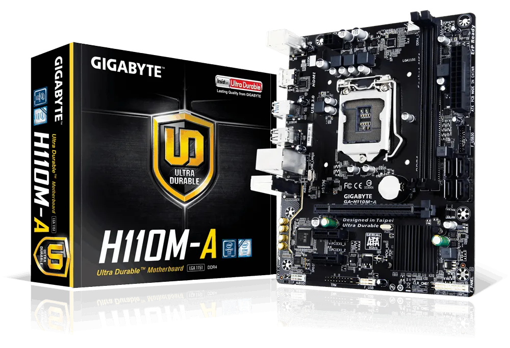 Buy at The Best Price ASUS H110M-A LGA 1151 Intel H110 HDMI SATA 6Gbs USB 3.0 Micro-ATX DDR4 6th7th Gen Motherboard (Used) In Pakistan - mbatraders (1