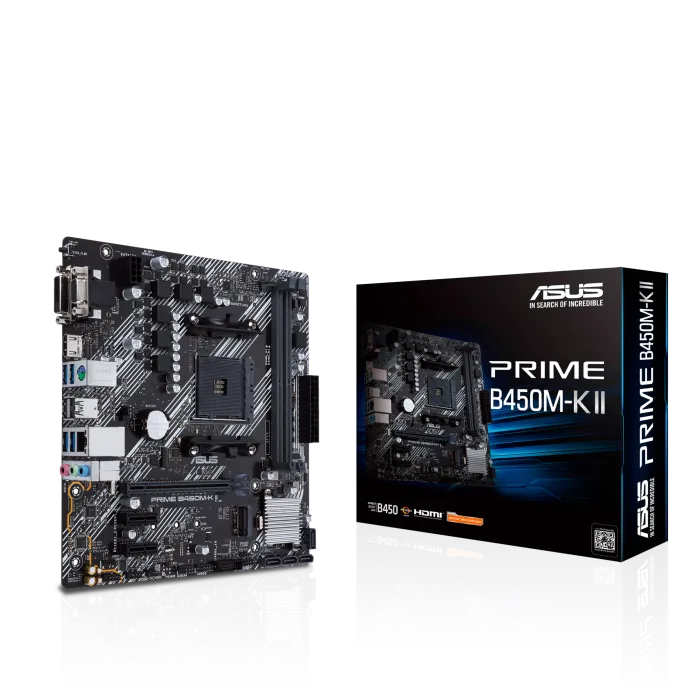 Buy at The Best Price ASUS Prime B450M-K II (Socket AM4B450DDR4S-ATA 600Micro ATX) Motherboard In Pakistan - mbatraders (1