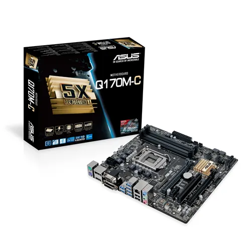 Buy at The Best Price ASUS Q170M-C DDR4-2133 SATA3 DVI D-Sub DP mATX 6th Gen Motherboard In Pakistan - mbatraders (1