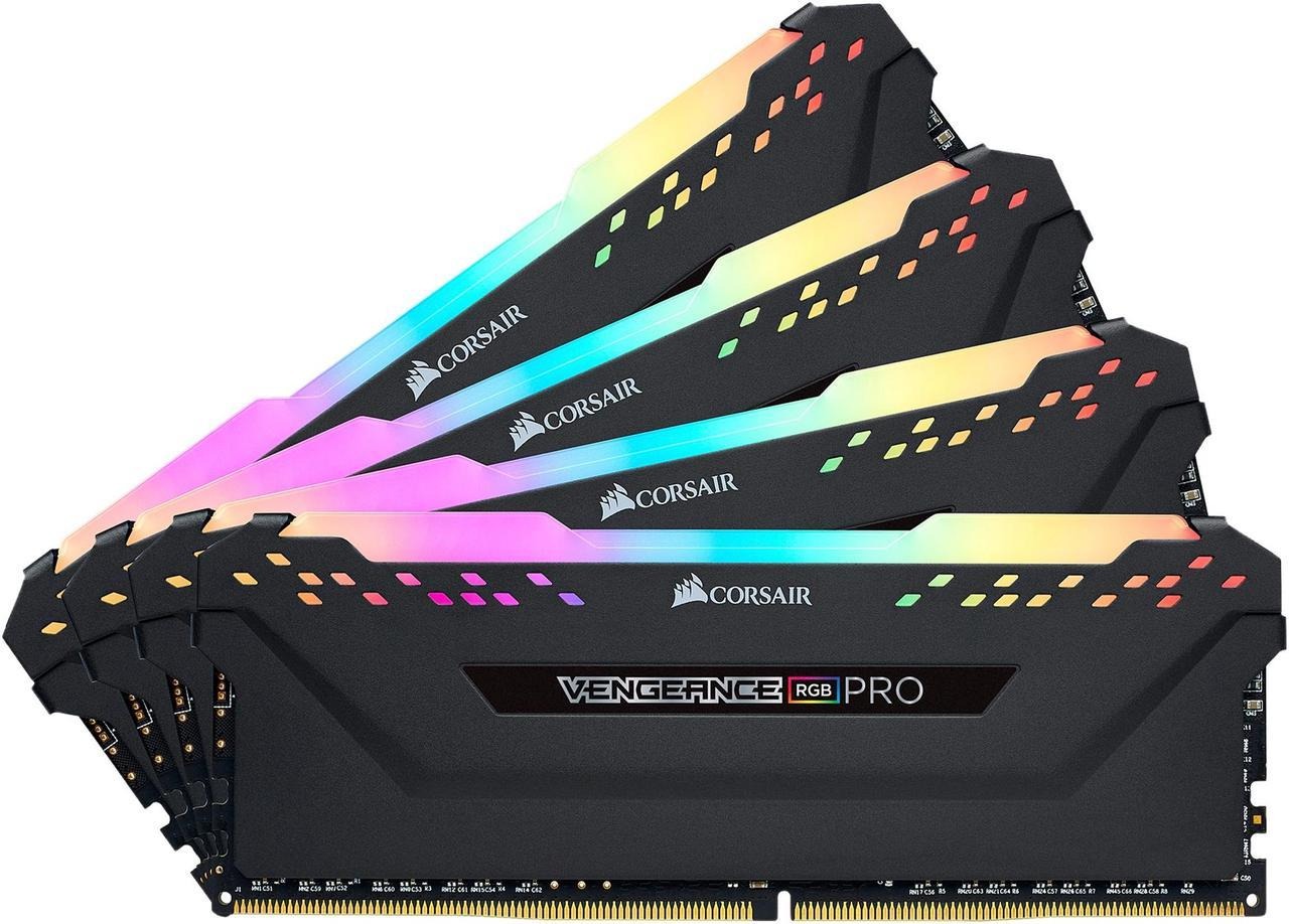 Buy at The Best Price CORSAIR Vengeance RGB Pro 64GB (4x16GB) 288-Pin DDR4 3600 (PC4 28800) Desktop Memory PC RAM Kit In Pakistan - mbatraders (1)