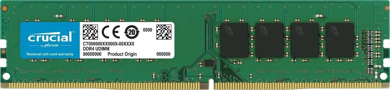 Buy at The Best Price Crucial RAM 16GB DDR4 3200MHz CL22 (or 2933MHz or 2666MHz) Desktop Memory RAM In Pakistan - mbatraders (1)