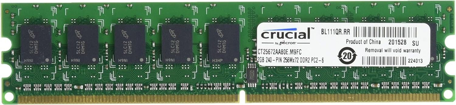 Buy at The Best Price Crucial Technology 2 GB DDR2 800 (PC2 6400) Desktop PC RAM In Pakistan - mbatraders (1)