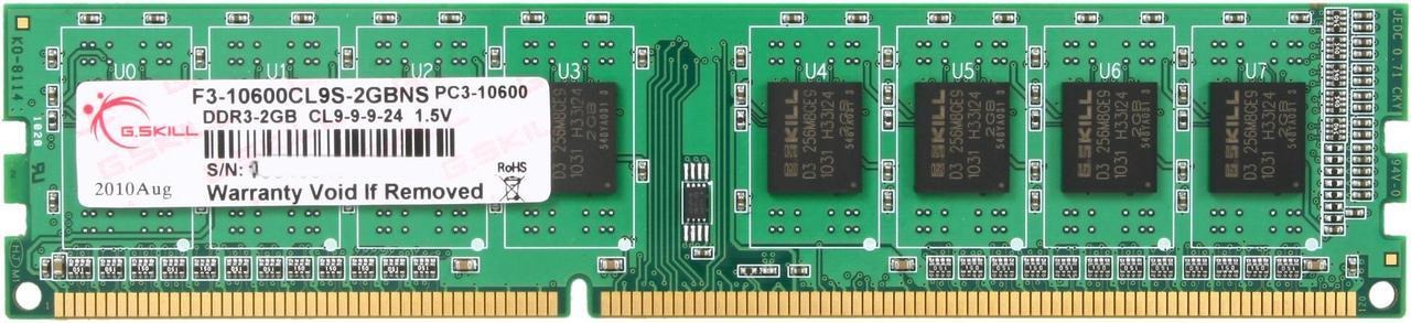 Buy at The Best Price G.SKILL NS 2GB DDR3 1333 (PC3 10600) Desktop Memory RAM In Pakistan - mbatraders (1)