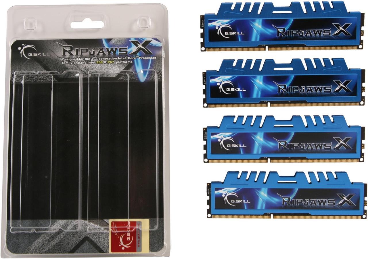 Buy at The Best Price G.SKILL Ripjaws X Series 32GB (4 x 8GB) DDR3 1600 (PC3 12800) Desktop Memory Model RAM Kit In Pakistan - mbatraders (1)