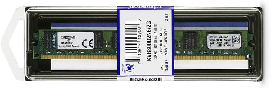 Buy at The Best Price Kingston 2GB 800MHz DDR2 Non-ECC CL6 DIMM Desktop Memory RAM In Pakistan - mbatraders (1)