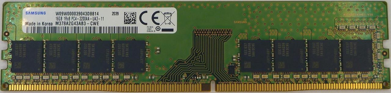 Buy at The Best Price Samsung 16GB DDR4 3200MHz PC4-25600 1.2V 1Rx8 288-Pin UDIMM Desktop PC RAM Memory In Pakistan - mbatraders (1)