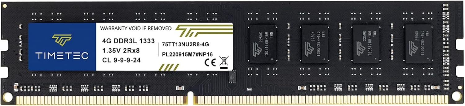 Buy at The Best Price Timetec 4GB DDR3 DDR3L 1333MHz PC3-10600 Non-ECC Unbuffered 240 Pin UDIMM Desktop PC RAM In Pakistan - mbatraders (1)
