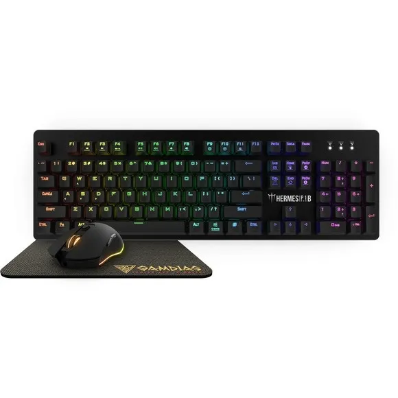 Best Price Gamdias Hermes P1B RGB 3-In-1 Keyboard, Mouse, Pad Gaming Combo In Pakistan - mbatraders (1)