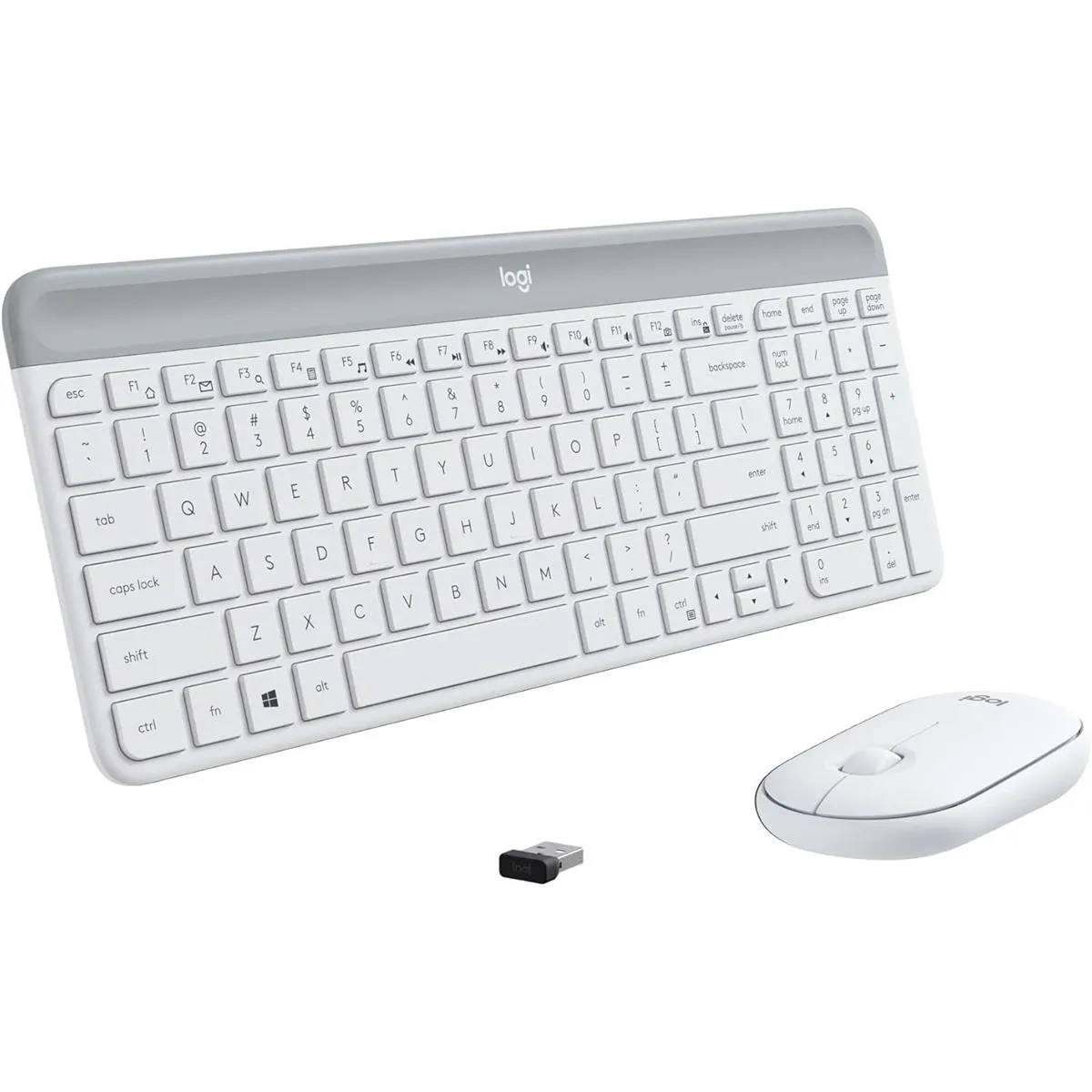 Best Price Logitech MK470 White Slim Wireless Keyboard and Mouse Combo In Pakistan - mbatraders (1)