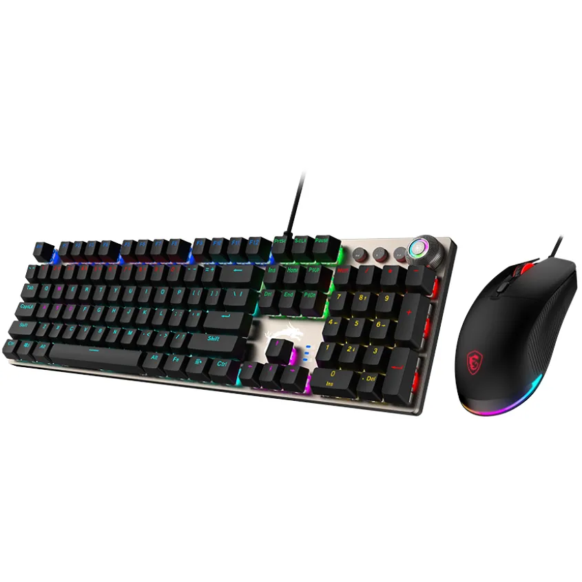 Best Price MSI Forge GK310 Red Switches Wired Combo Keyboard Mouse Set In Pakistan - mbatraders (1)