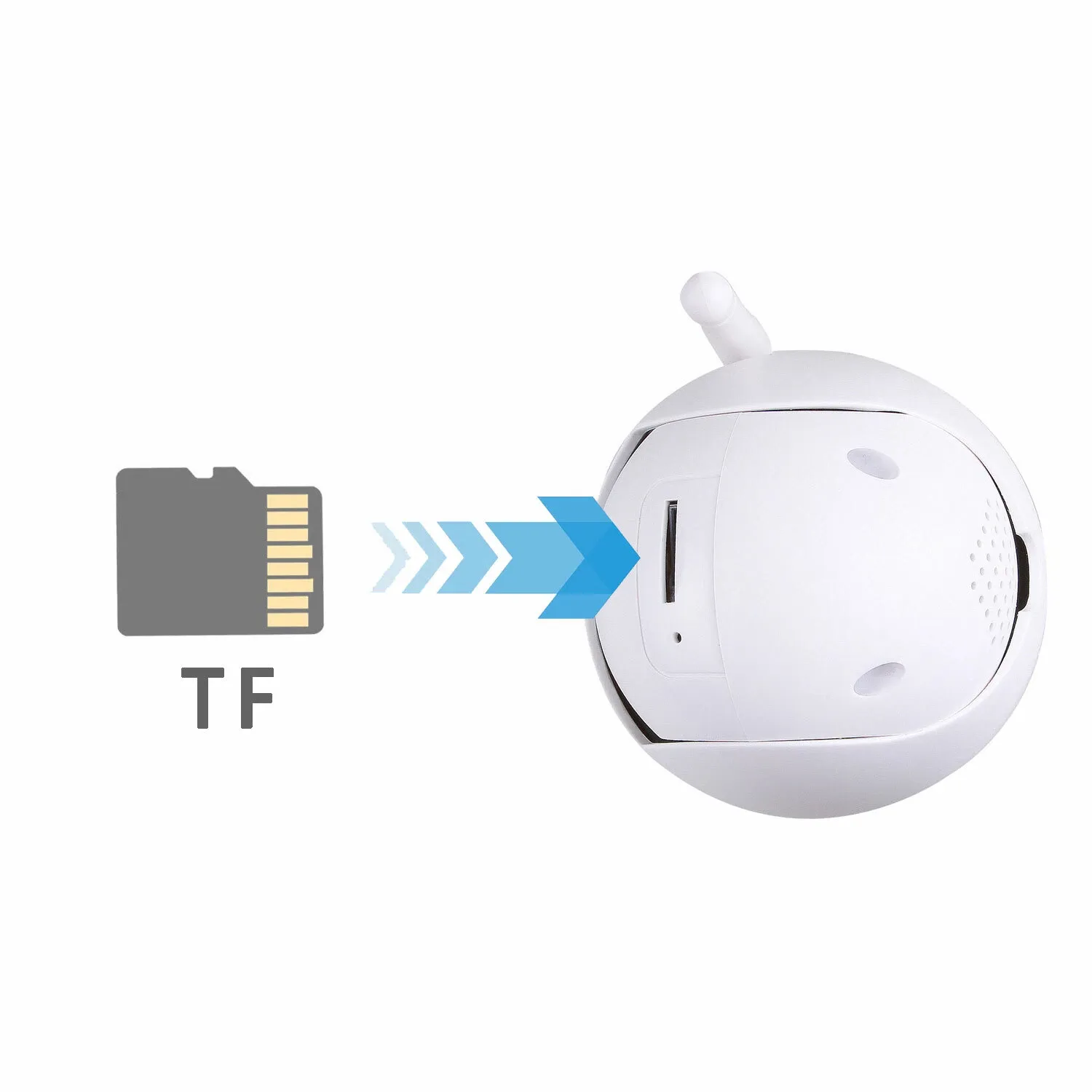 Circular Security Camera Rotation 360° Rotation Night Vision 1080P Wireless IP Security Wifi Camera