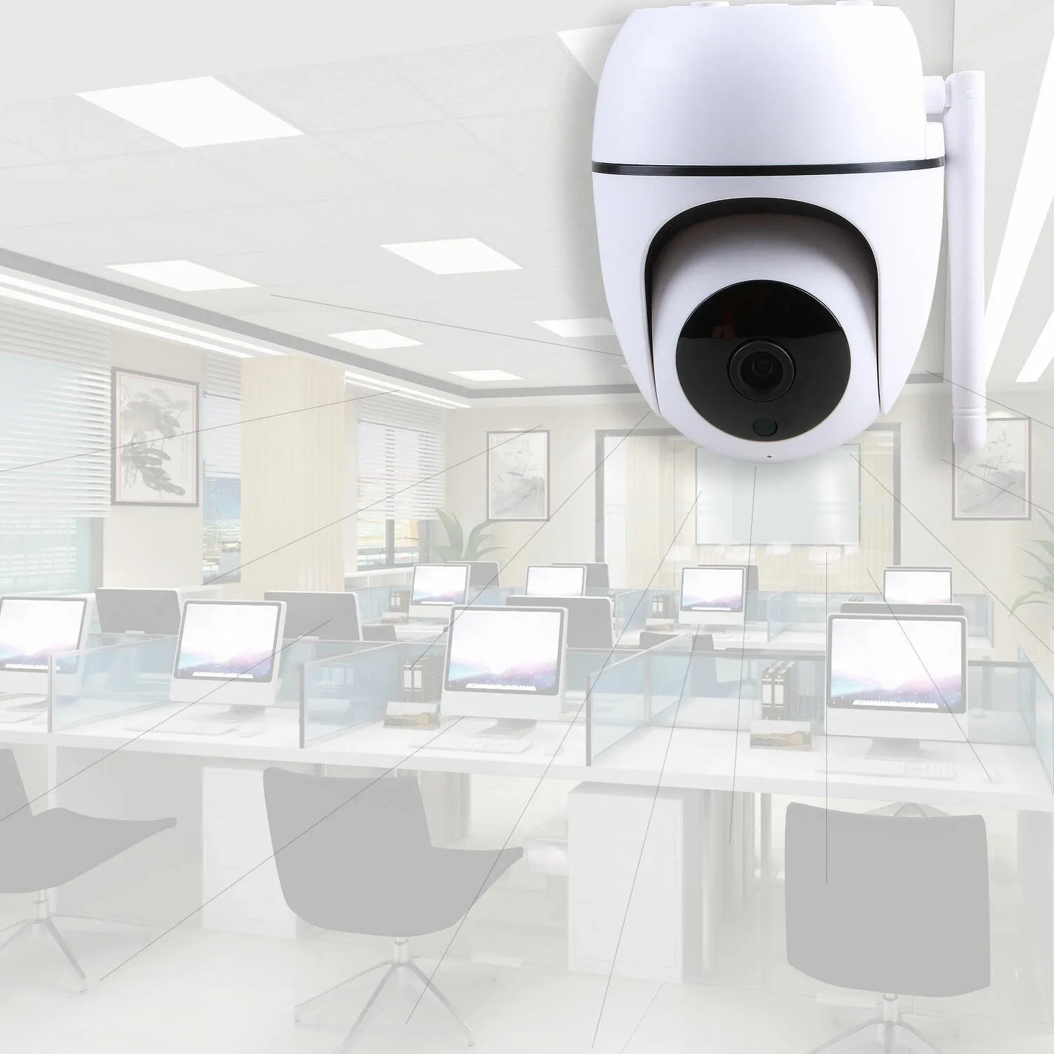 Rotational Ip Camera 360° Rotation Night Vision 1080P Wireless IP Security Wifi Camera