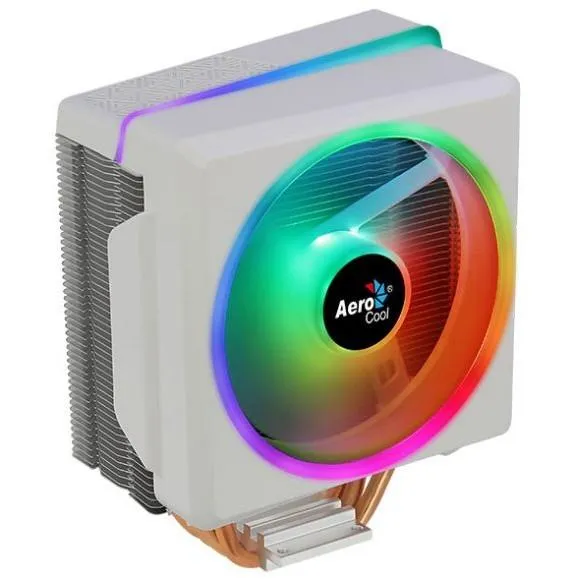 Best Price On AeroCool Cyclon 4F White ARGB PC CPU Air Cooler In Pakistan - mbatraders (1)