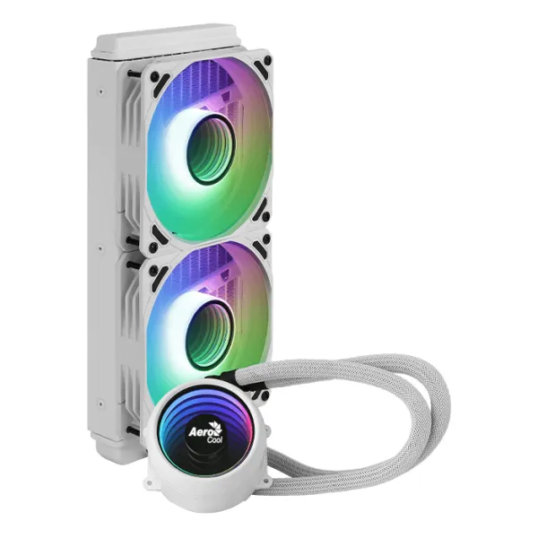 Best Price On AeroCool Mirage L240 ARGB AIO White PC Liquid CPU Cooler In Pakistan - mbatraders (1)