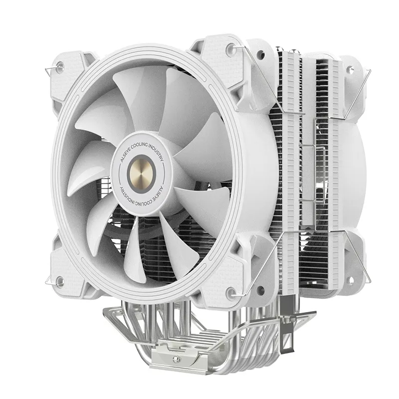 Best Price On Alseye H120D White RGB Computer Air CPU Cooler In Pakistan - mbatraders (1)