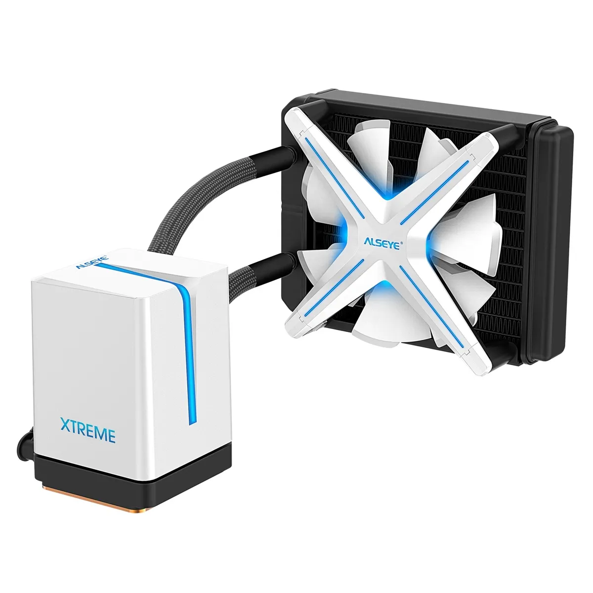 Best Price On Alseye Xtreme X120 White Gaming PC CPU Liquid Cooler In Pakistan - mbatraders (1)