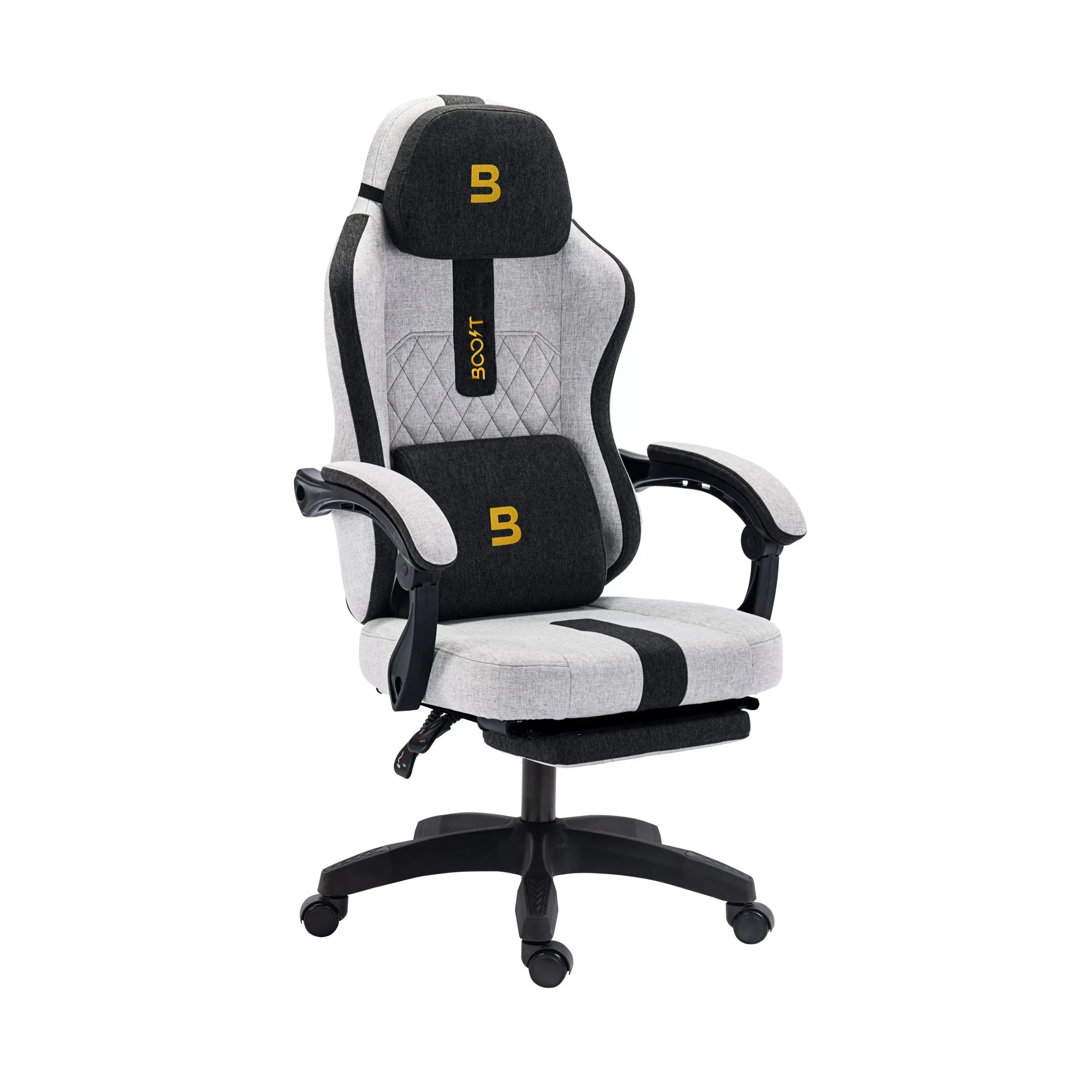 Best Price On Boost Surge Pro With Footrest Gaming Chair GrayBlack In Pakistan - mbatraders (1)