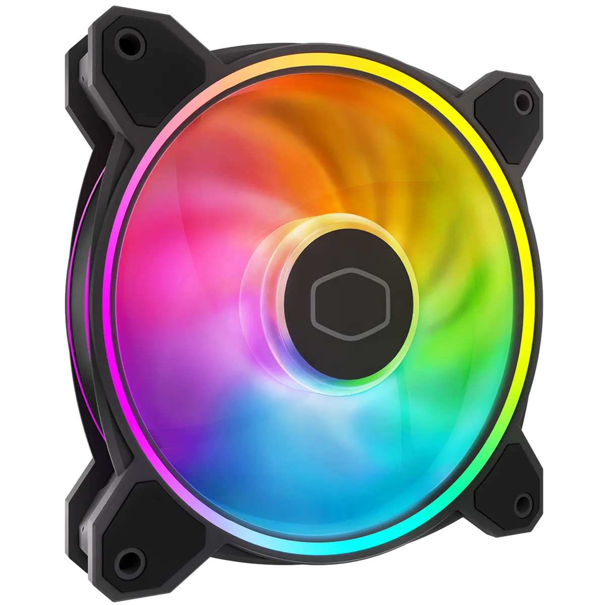 Best Price On Cooler Master MasterFan MF120 Halo² ARGB 120mm Black PC Case Fan In Pakistan - mbatraders (1)