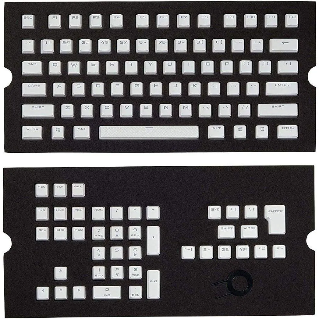 Best Price On Corsair Gaming PBT White Double-Shot Keycaps Full 104105-Keyset In Pakistan - mbatraders (1)