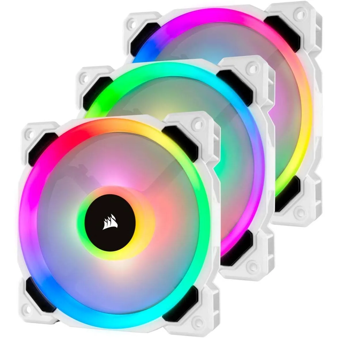 Best Price On Corsair LL120 RGB 120mm White LED PWM Gaming PC Case Fan - 3Pcs In Pakistan - mbatraders (1)