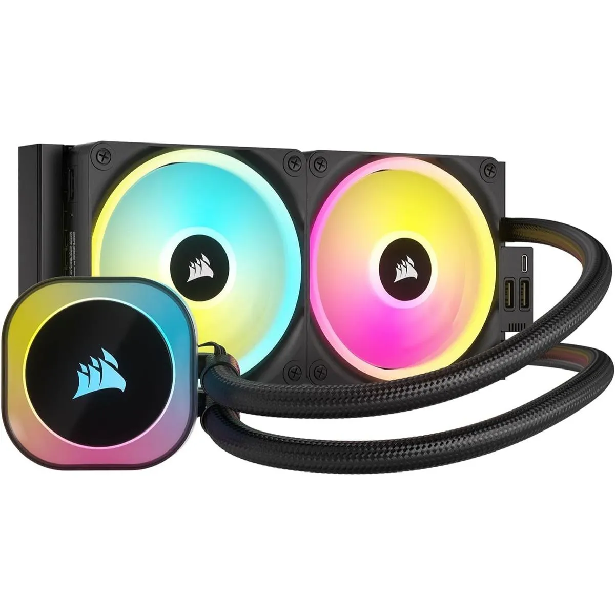 Best Price On Corsair iCUE Link H100i RGB AIO 240mm Gaming PC Liquid CPU Cooler In Pakistan - mbatraders (1)